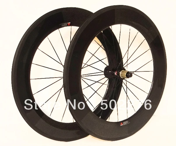 CW08 Полностью углеродистая колесная пара для шоссейного велосипеда 3k, 88 мм, обод колеса + ступица + спицы