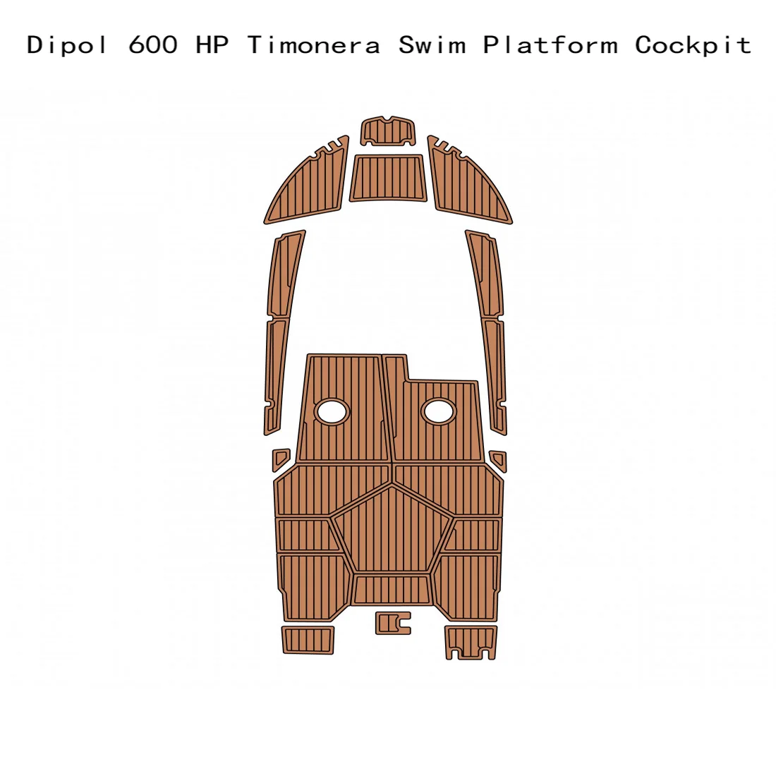 Dipol 600 HP Timonera Плавательная платформа Кокпит Лодки EVA Палуба из искусственного тика Напольная накладка