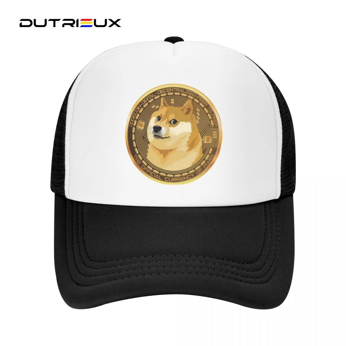 Dogecoin Забавный Биткоин 2023 Летняя Женская Мужская Сетчатая Бейсболка Sunhat Уличные Дышащие Шляпы Casquette