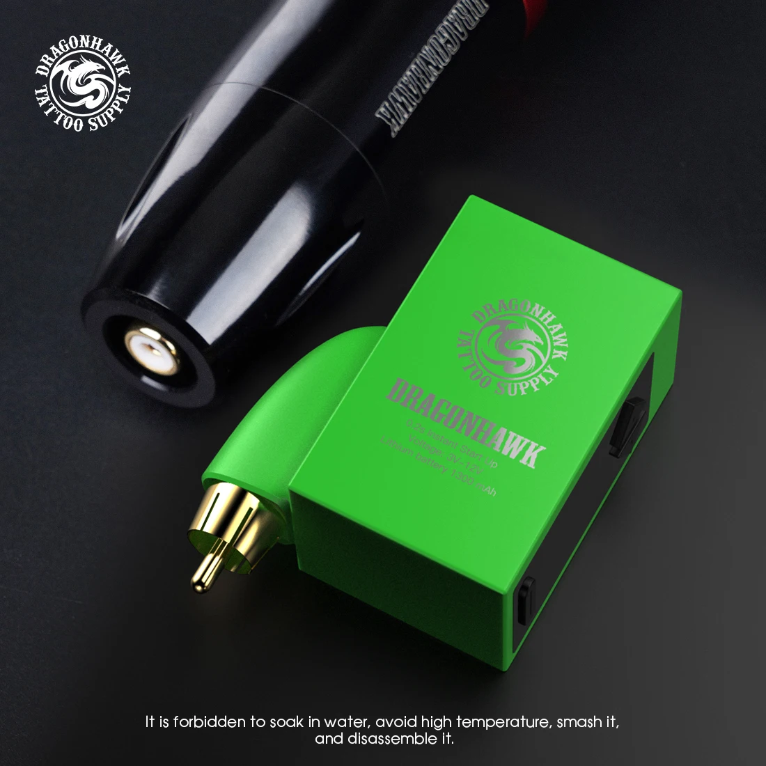 Dragonhawk ЖК-Мини Беспроводной аккумулятор для роторной тату-машинки Ручка RCA Шнур Teyp-c Зарядка Источники питания для перманентного макияжа