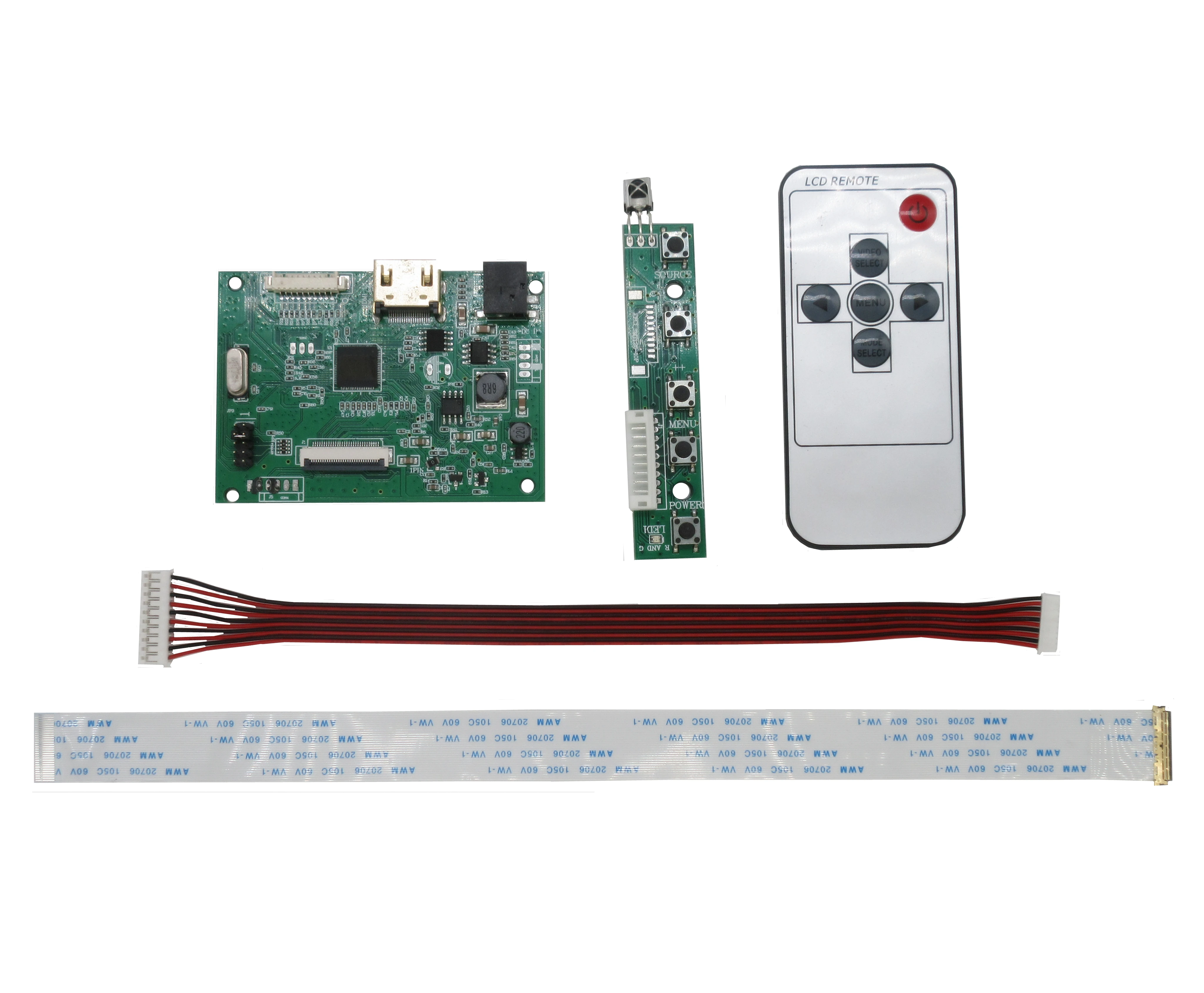 EDP 30PIN IPS HD ЖК-контроллер, совместимый с HDMI, автоматически поддерживает плату драйвера Raspberry Pi