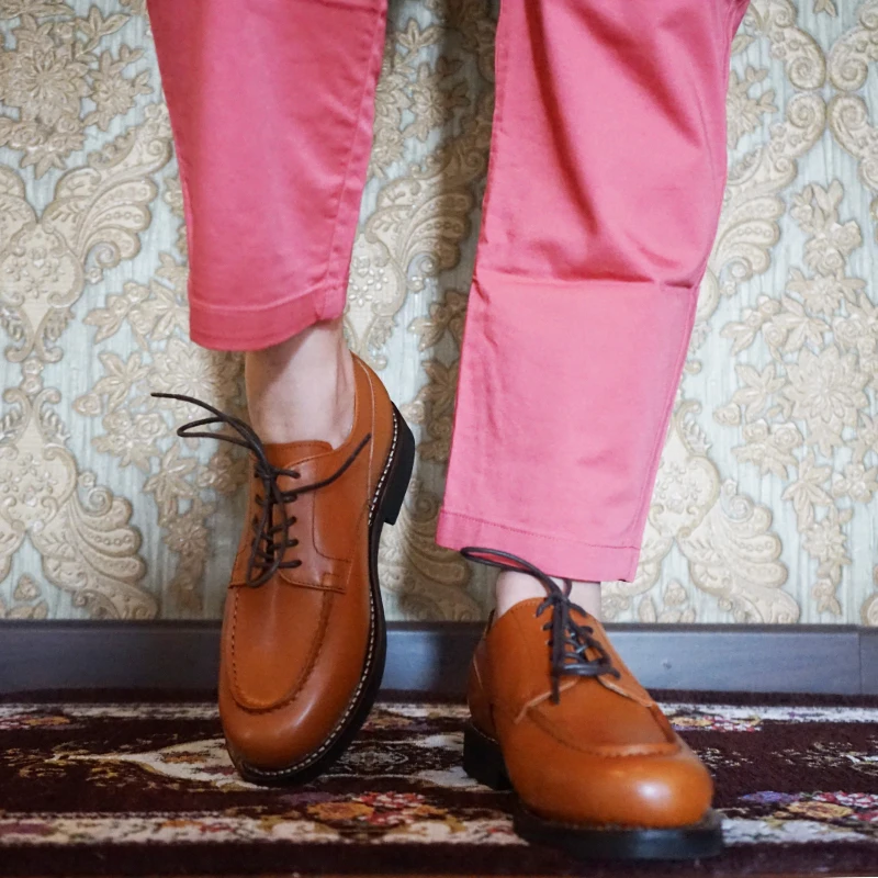 Goodyear-Классические Мужские кожаные туфли в стиле Дерби в стиле Сварка в стиле Ретро с круглым носком, Официальная Повседневная Деловая мужская обувь из натуральной кожи