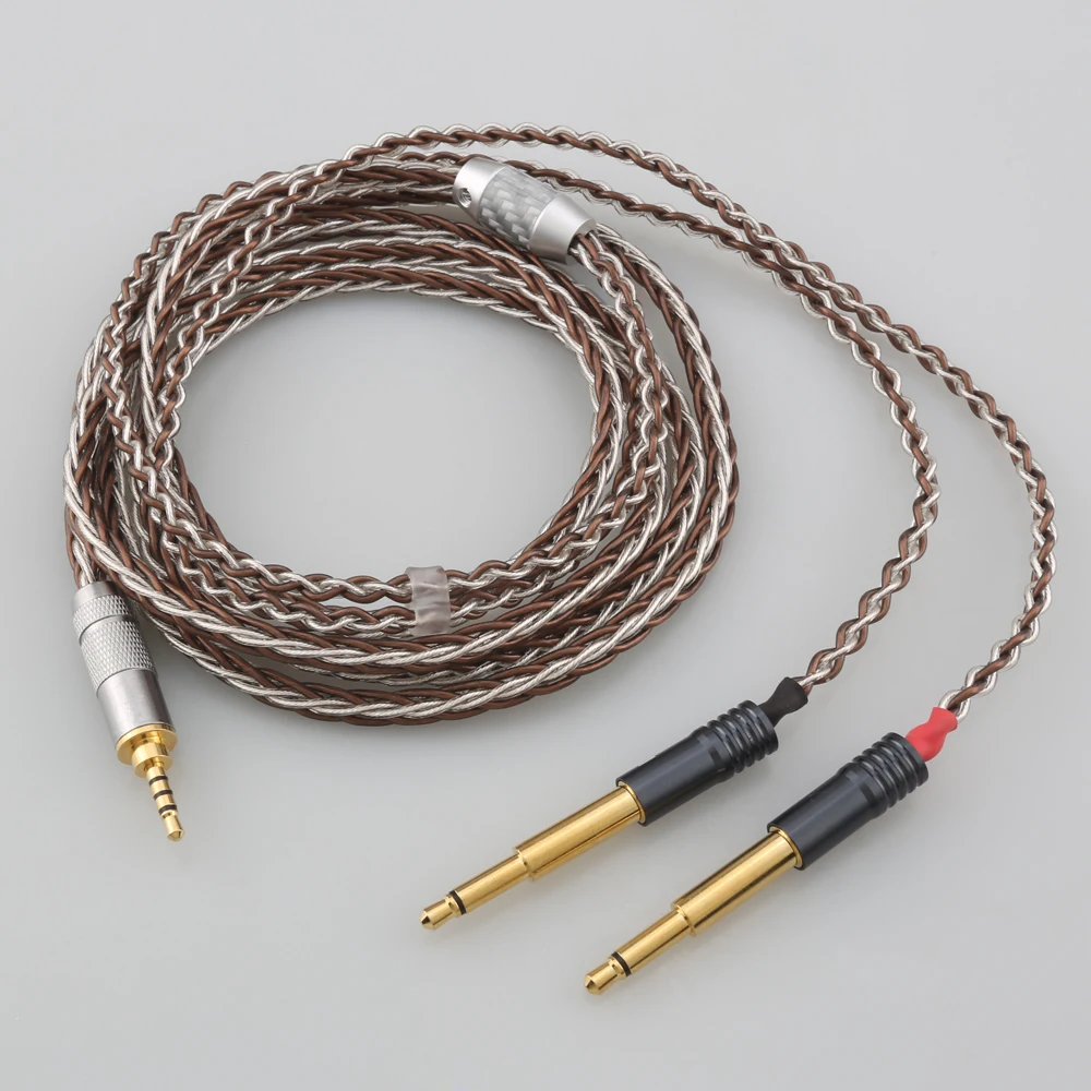 Hi-Fi 2,5 мм 3,5 мм 4,4 мм Сбалансированный 8-жильный кабель для обновления наушников с оплеткой для Meze 99 Classics