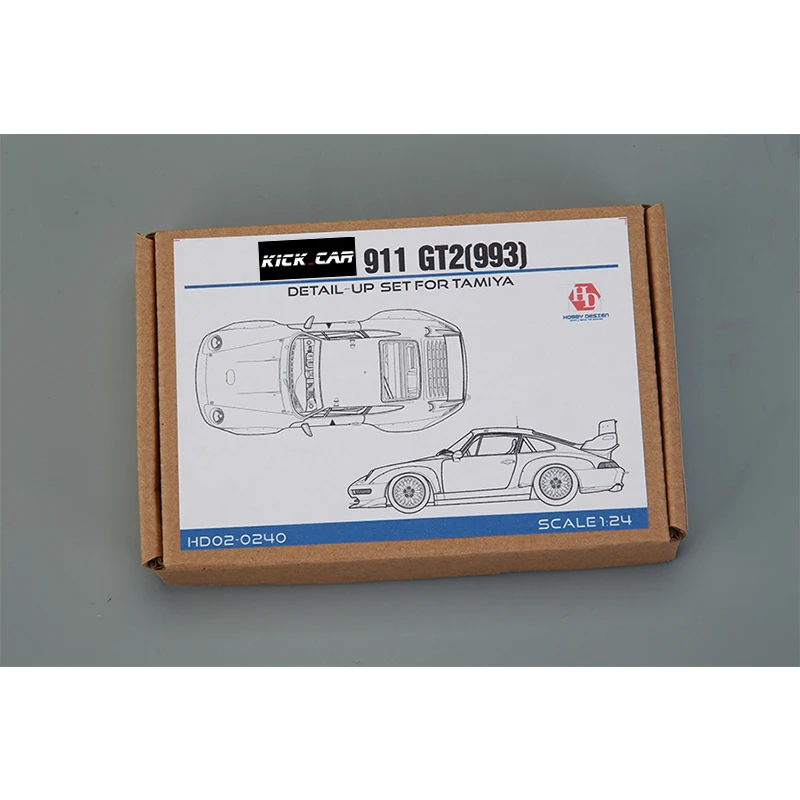 Hobby Design HD02-0240 1/24 911 GT2 (993) Набор деталей для сборки T-образной модели Автомобиля, Набор металлических модификаций
