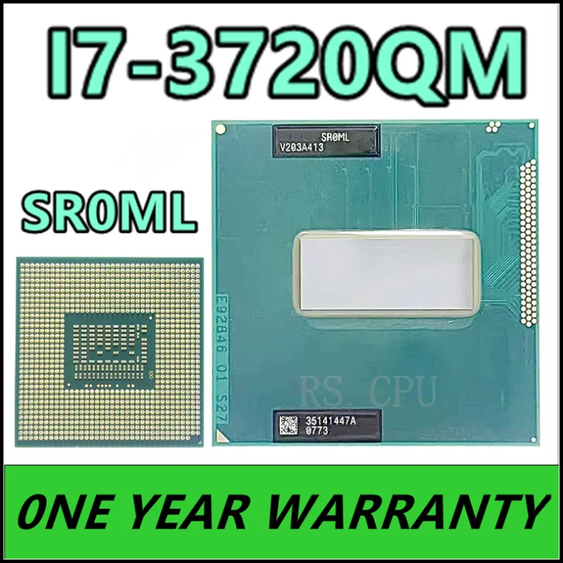 i7-3720QM i7 3720QM SR0ML Четырехъядерный восьмипоточный процессор с частотой 2,6 ГГц, процессор 6M 45W с разъемом G2 / rPGA988B