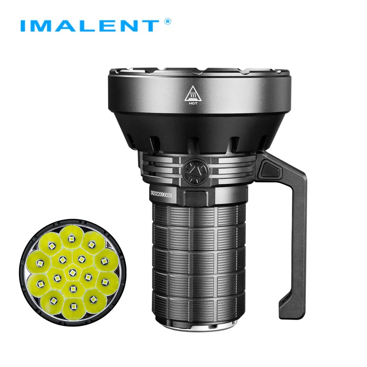 IMALENT SR16 Тактический фонарик 55000 Люмен Супер Яркий Прожектор CREE XHP50.3 HI Светодиодный Перезаряжаемый фонарь для Оборонного Фонаря