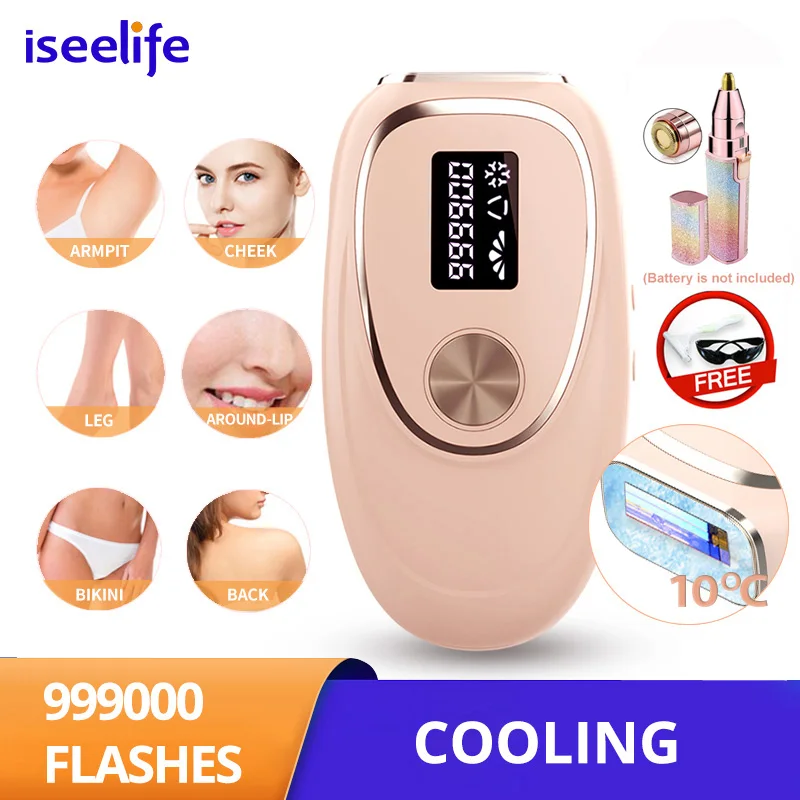 iSeelife 999900 Флэш-IPL-Эпилятор для Женщин и Мужчин, Устройства для Перманентного Удаления волос в домашних Условиях, Фотоэпилятор, Депилятор, Прямая Поставка