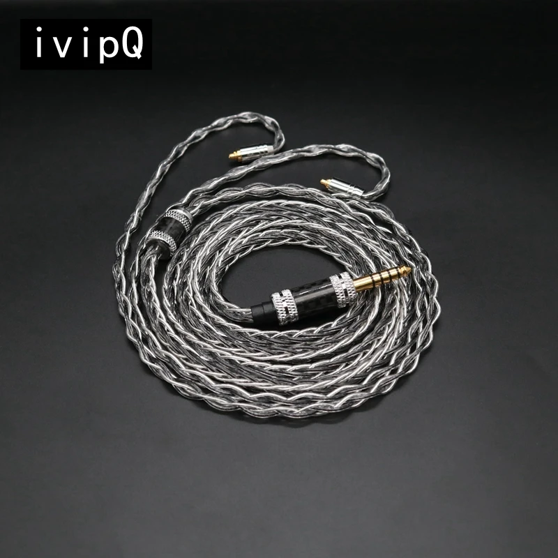 ivipQ-240 Hi-Fi LIZT 8-жильный наушник для замены кабеля 2,5 мм/3,5 мм/4,4 мм/4PIN XLR Интерфейс IE900/N5005, для AKGN30 N40 IE300 IE600