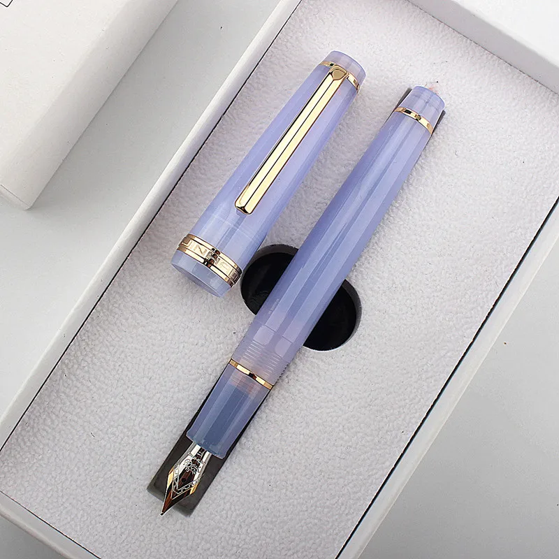 Jinhao 82 Акриловая авторучка с золотым зажимом F 0,5 мм с наконечниками, школьные канцелярские принадлежности, деловые чернильные ручки для письма