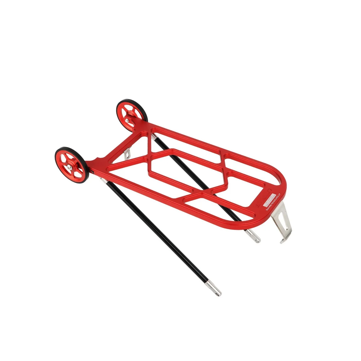Liteplus для складной задней полки велосипеда Brompton Из алюминиевого сплава с легким колесом, складная задняя стойка велосипеда, красный