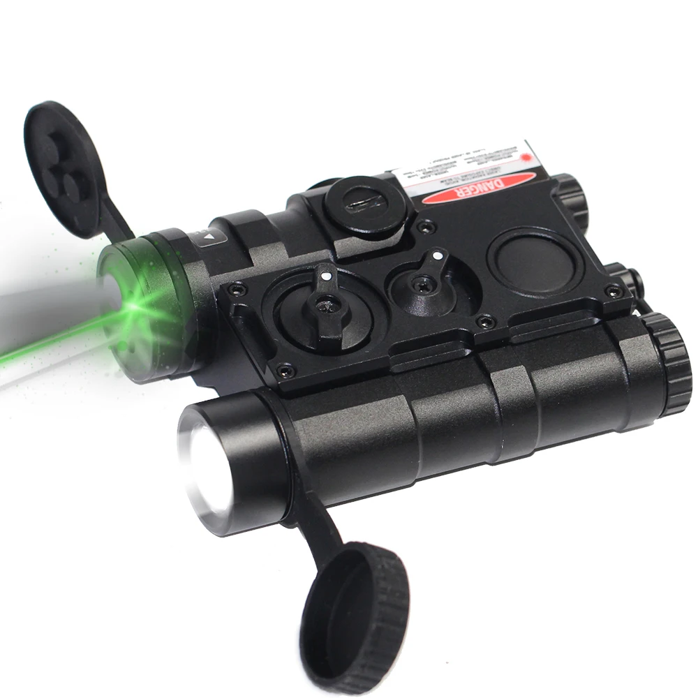 LS-FL5 4 в 1 Тактический многофункциональный лазер зеленого и инфракрасного прицеливания с ИК-подсветкой и светодиодным фонариком для прицеливания охотничьего ружья