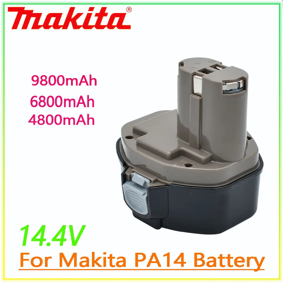 Makita Оригинальный 14,4 V 4800mAh 4800mAh 9800 mAh NI-CD Аккумулятор для Электроинструмента Makita PA14 1422,1420 192600-1 6281D 6280D
