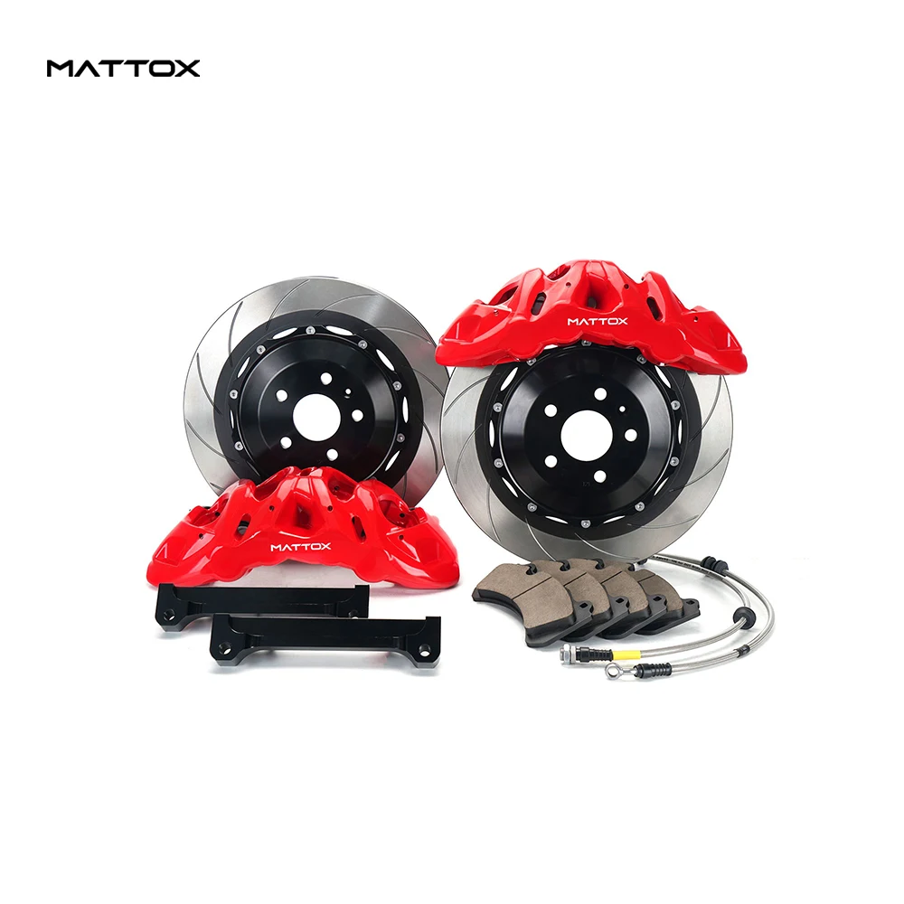 Mattox Передний MS8 8 Pot Моноблочный 4D Суппорт с ЧПУ с Ротором 390/410* 36 мм, Большой Тормозной комплект Для автомобиля с ободом 20 дюймов или больше