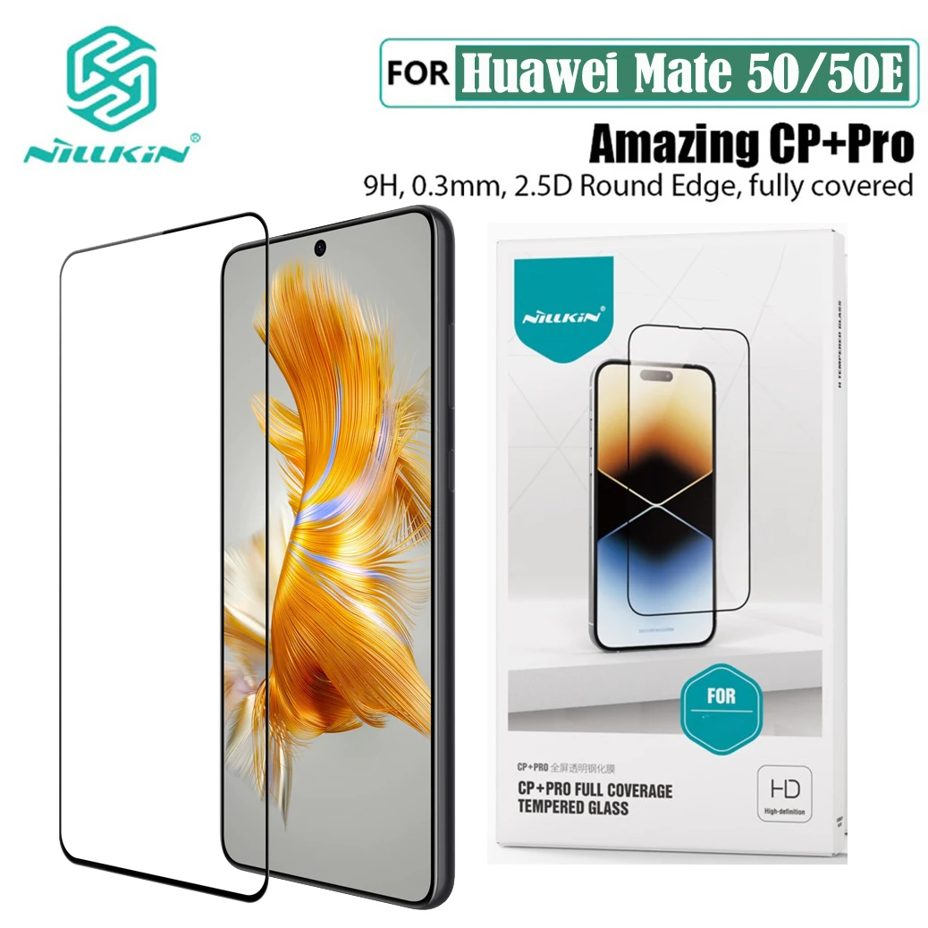 Nillkin Для Huawei Mate 50 Mate 50E Закаленное стекло CP + PRO Антивзрывная Полностью Защитная пленка Для экрана Huawei Mate50 Стеклянная Пленка