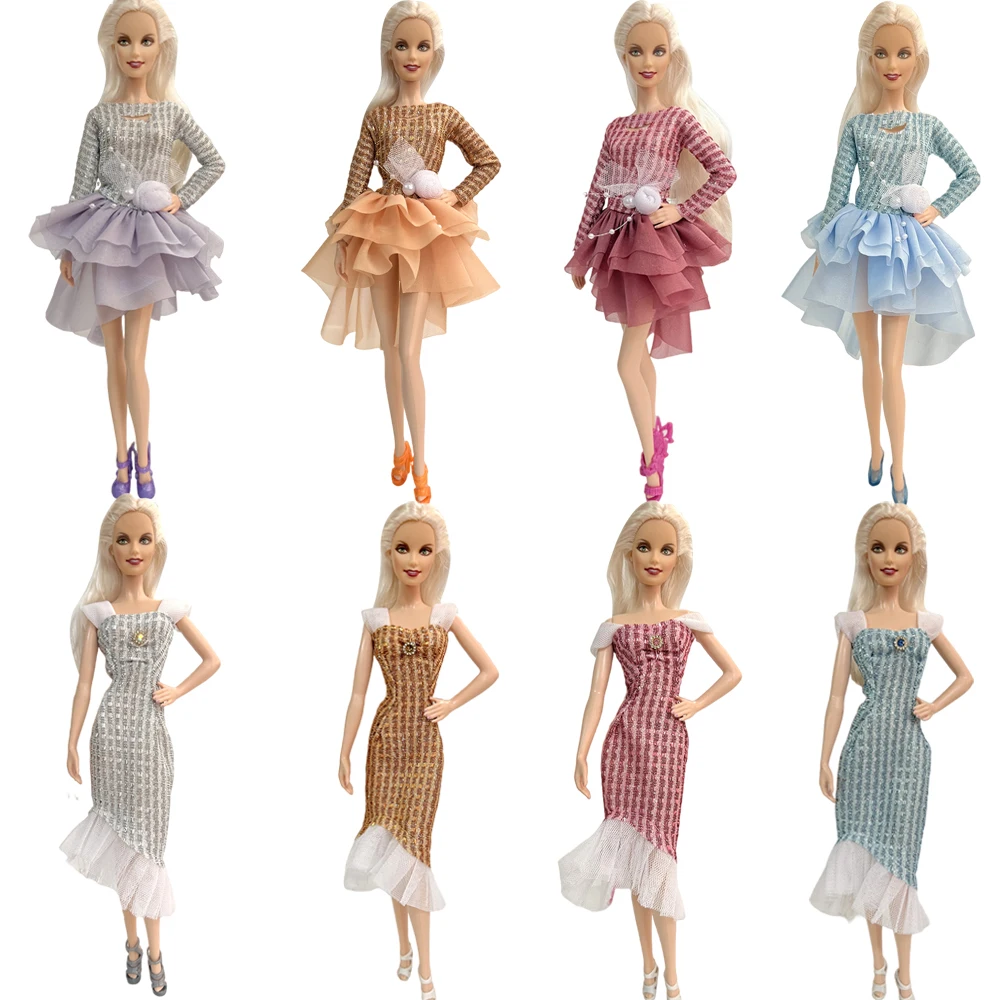 NK 1x Кукольное Балетное платье для куклы Барби, Модная юбка для вечеринки, Одежда для танцев в кукольном домике для 1/6 BJD FR, Аксессуары для кукол, игрушки JJ