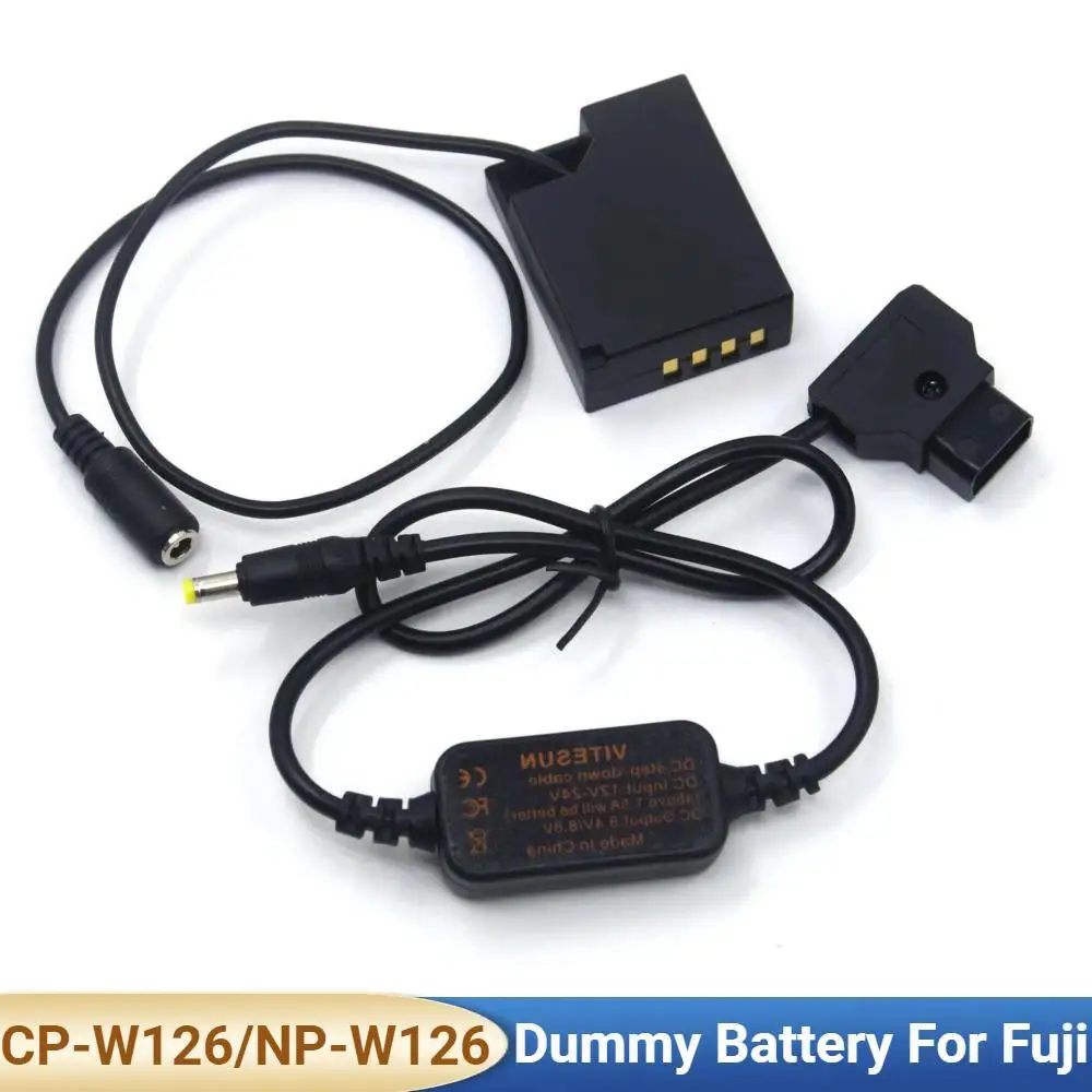 NP-W126 CP-W126 Фиктивный аккумулятор D-tap к кабелю постоянного тока для камеры Fujifilm X-E3 X-M1 X-H1 X-T1 X-T20 X-A10 X-A2 A3 A5 A20
