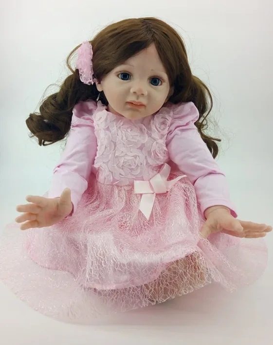 NPK Newborn Reborn Baby Dolls Силиконовая мягкая тканевая кукла для малышей с телом Принцессы для девочек, Модные куклы Bebes Reborn