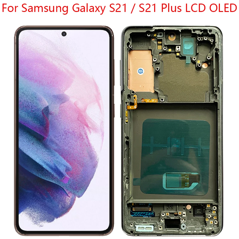 OLED Для Samsung Galaxy S21 ЖК-дисплей G991 G990F/DS Дисплей Сенсорный экран Дигитайзер Для Samsung s21 + S21 PLus G996 G9960 G996F ЖК-дисплей
