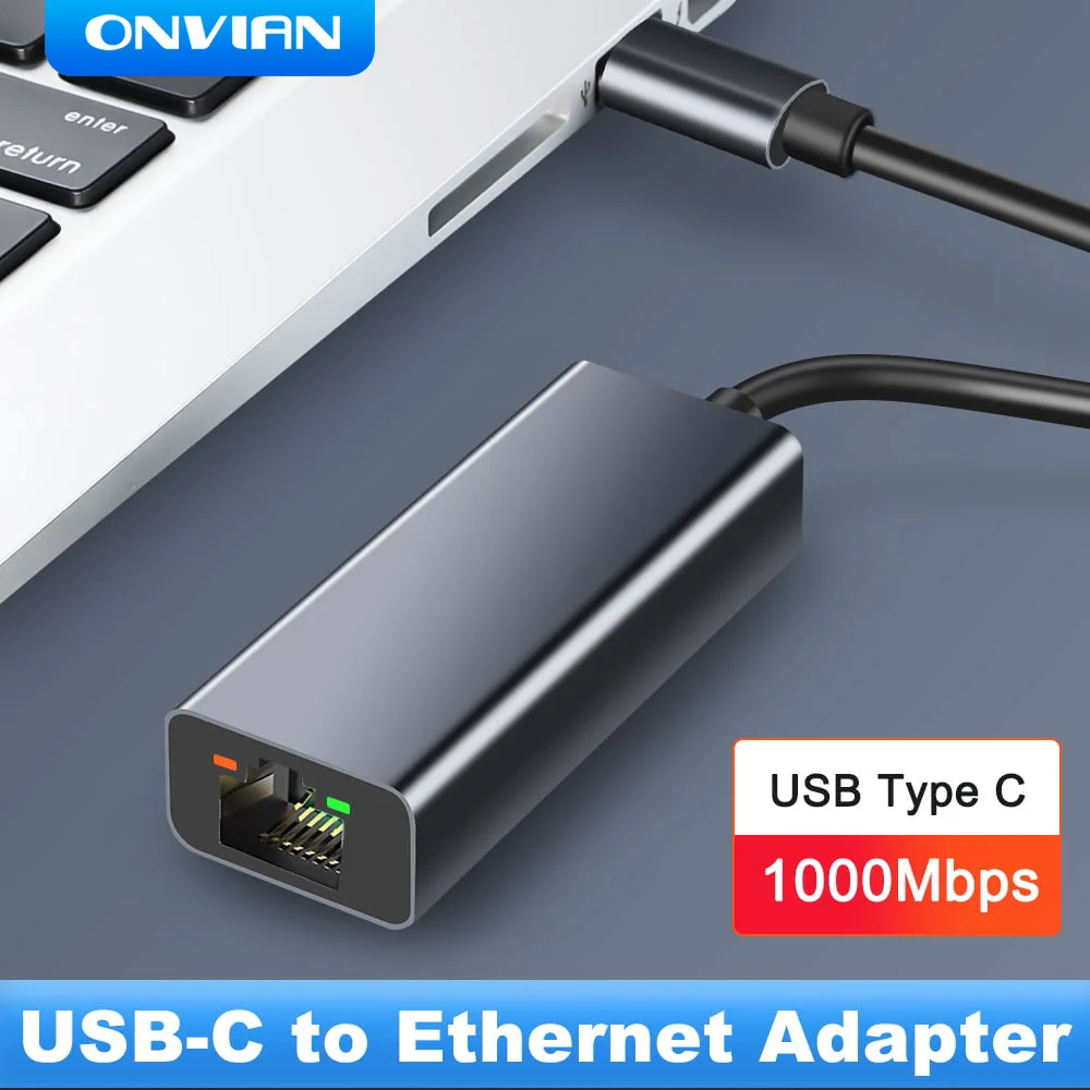 Onvian USB C Ethernet USB-C К RJ45 Сетевой адаптер Для MacBook Pro Samsung Galaxy S9/S8/Note 9 Сетевая карта Type C USB Ethernet Новая