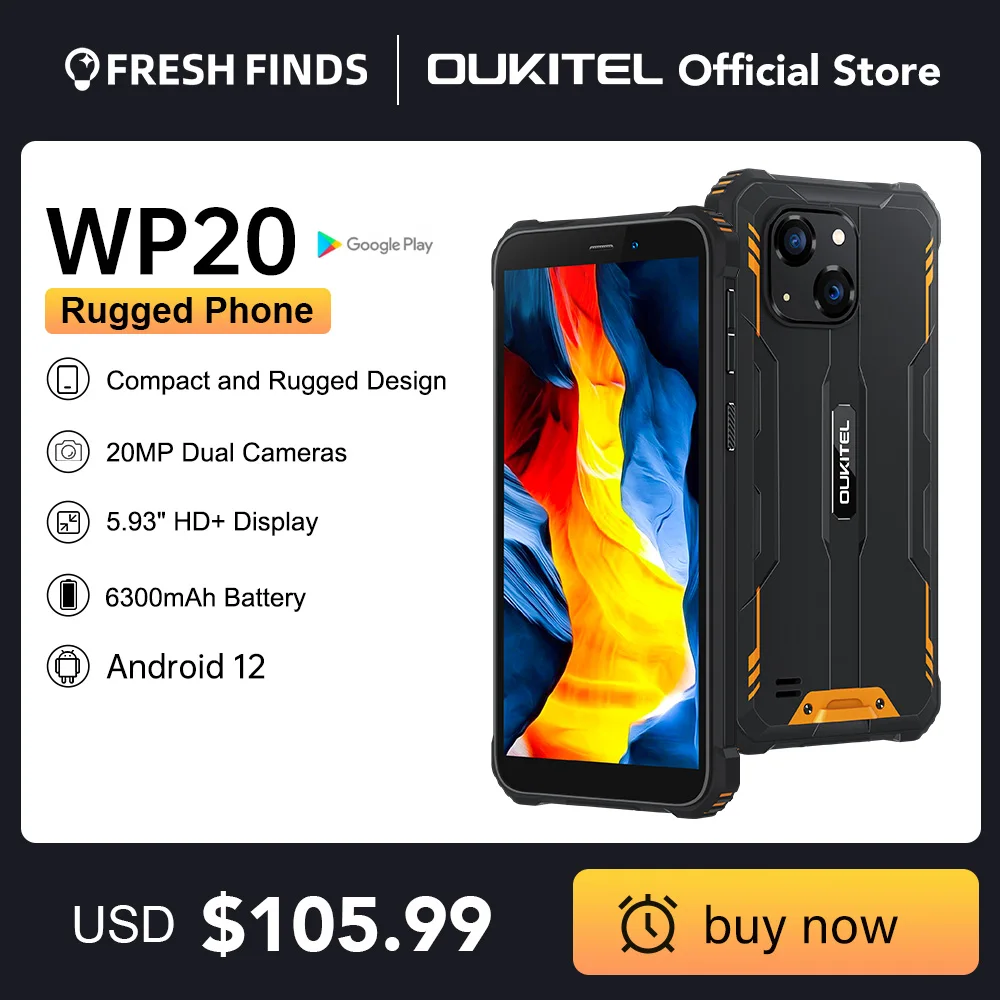 Oukitel WP20 Прочный Смартфон 5,93 