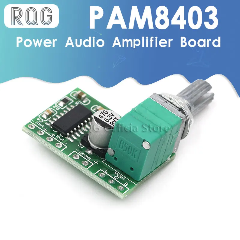 PAM8403 Плата усилителя звука мощностью 5 В, 2 канала, регулятор громкости 3 Вт, USB-питание