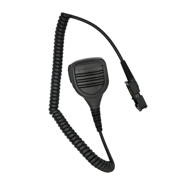 PMMN4076 Новый черный PTT Ручной плечевой динамик с микрофоном Динамик портативной рации плечевой микрофон