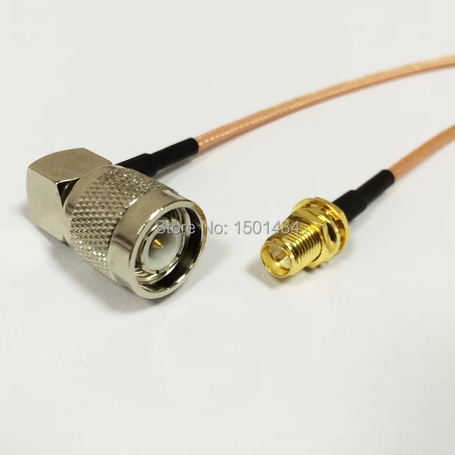 RP SMA женский мужской контактный переключатель TNC мужской прямоугольный радиочастотный соединительный кабель RG316 15 см для беспроводного маршрутизатора