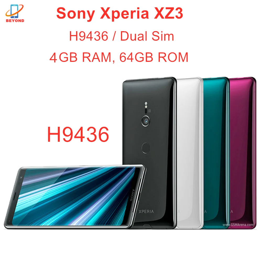 Sony Xperia XZ3 H9436 с двумя Sim-картами, 4 ГБ ОЗУ, 64 ГБ ПЗУ, 4G LTE, 6,0 