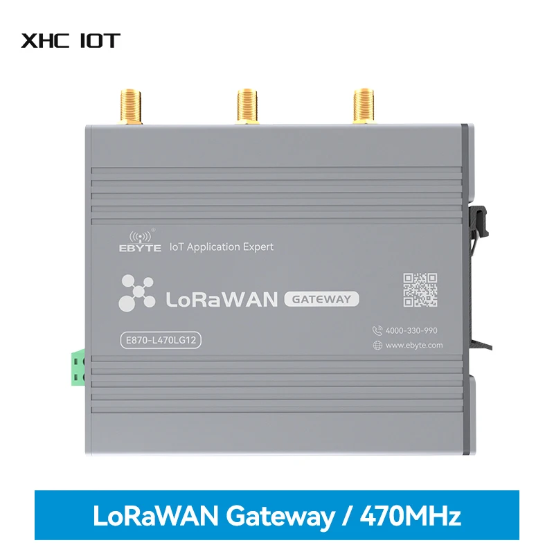 SX1302 470 МГц Промышленный Шлюз LoRaWAN Полный Дуплекс XHCIOT E870-L470LG12 27dBm 3 км DC8 ~ 28V Многоканальный Беспроводной Шлюз