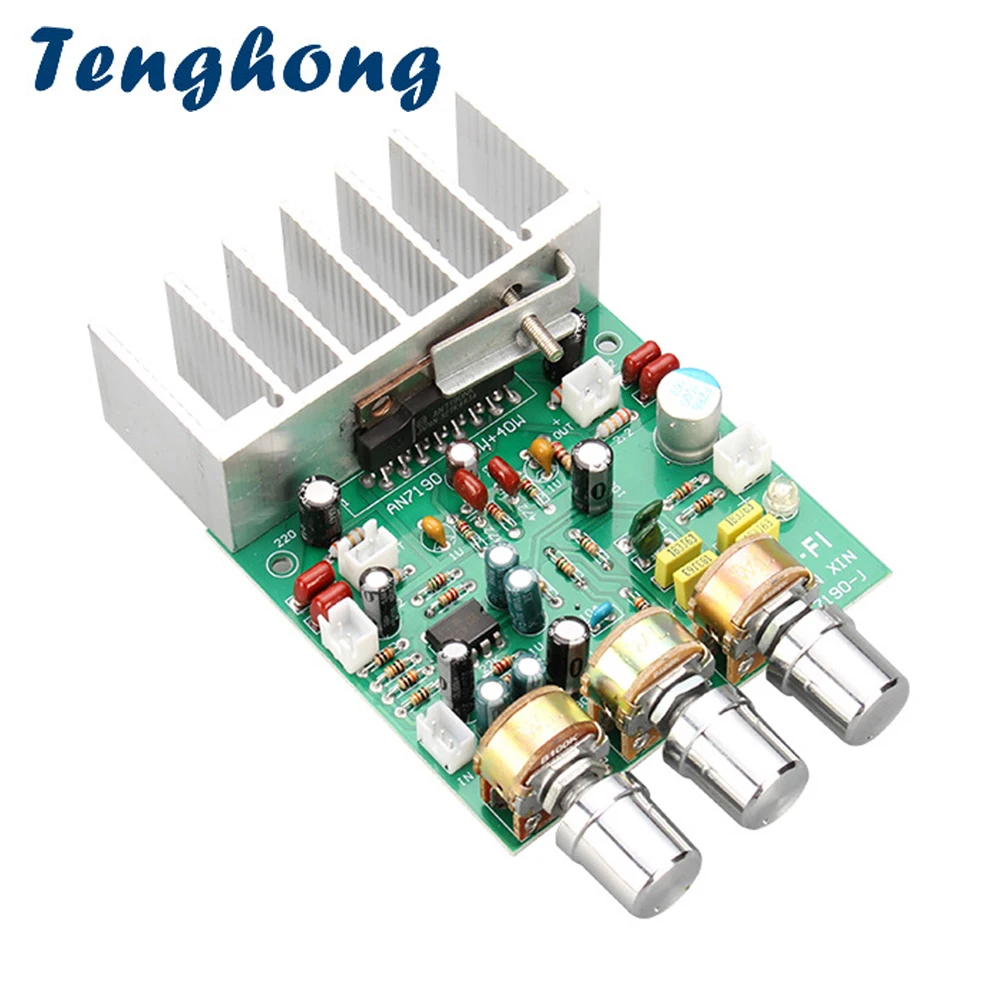 Tenghong TDA7190 Плата Усилителя звука Hifi 20 Вт + 20 Вт 2,0-Канальный Аудио Усилитель Мощности DC12V Стерео Усилитель Для Динамиков Предусилитель