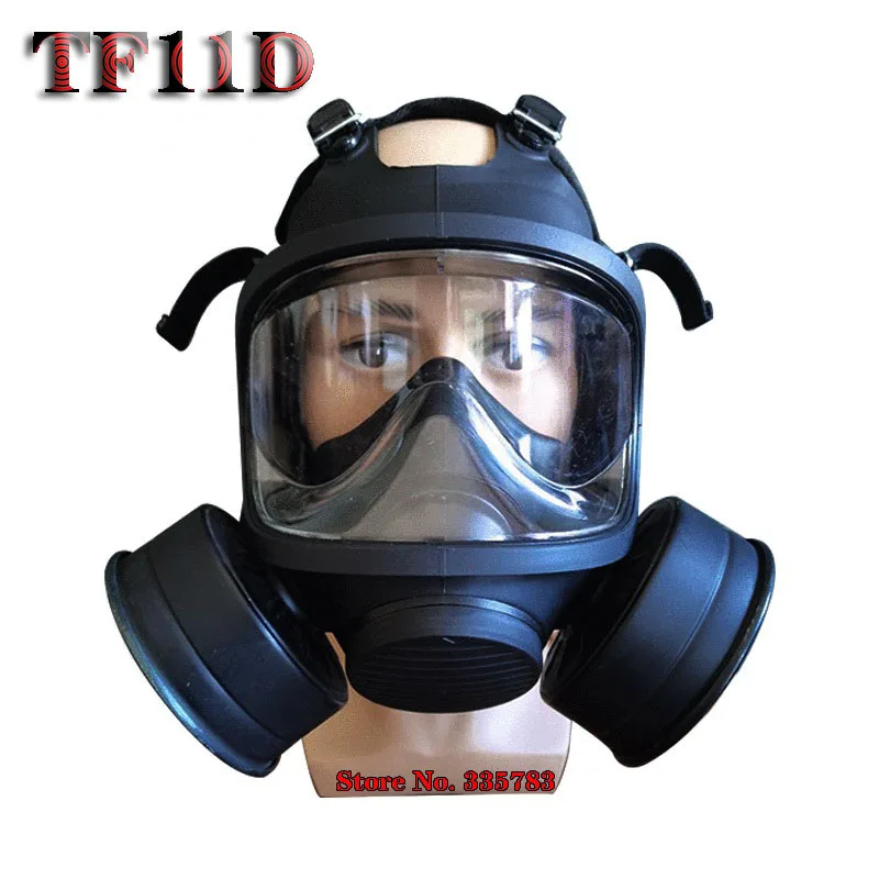TF11D респиратор с двойным баком, противогаз, Вогнутое и выпуклое зеркало, эффективная защита от воздействия химических веществ, дыхательный противогаз