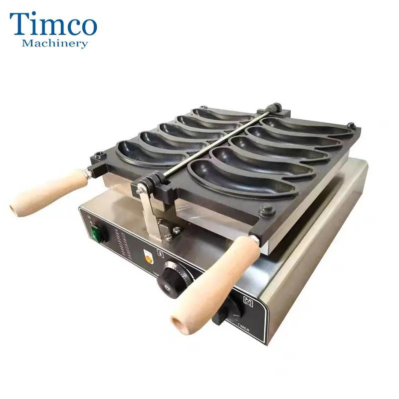 TIMCO Электрическая вафельница в форме банана, 5 шт., коммерческая машина для приготовления банановых вафель, палочка для выпечки торта