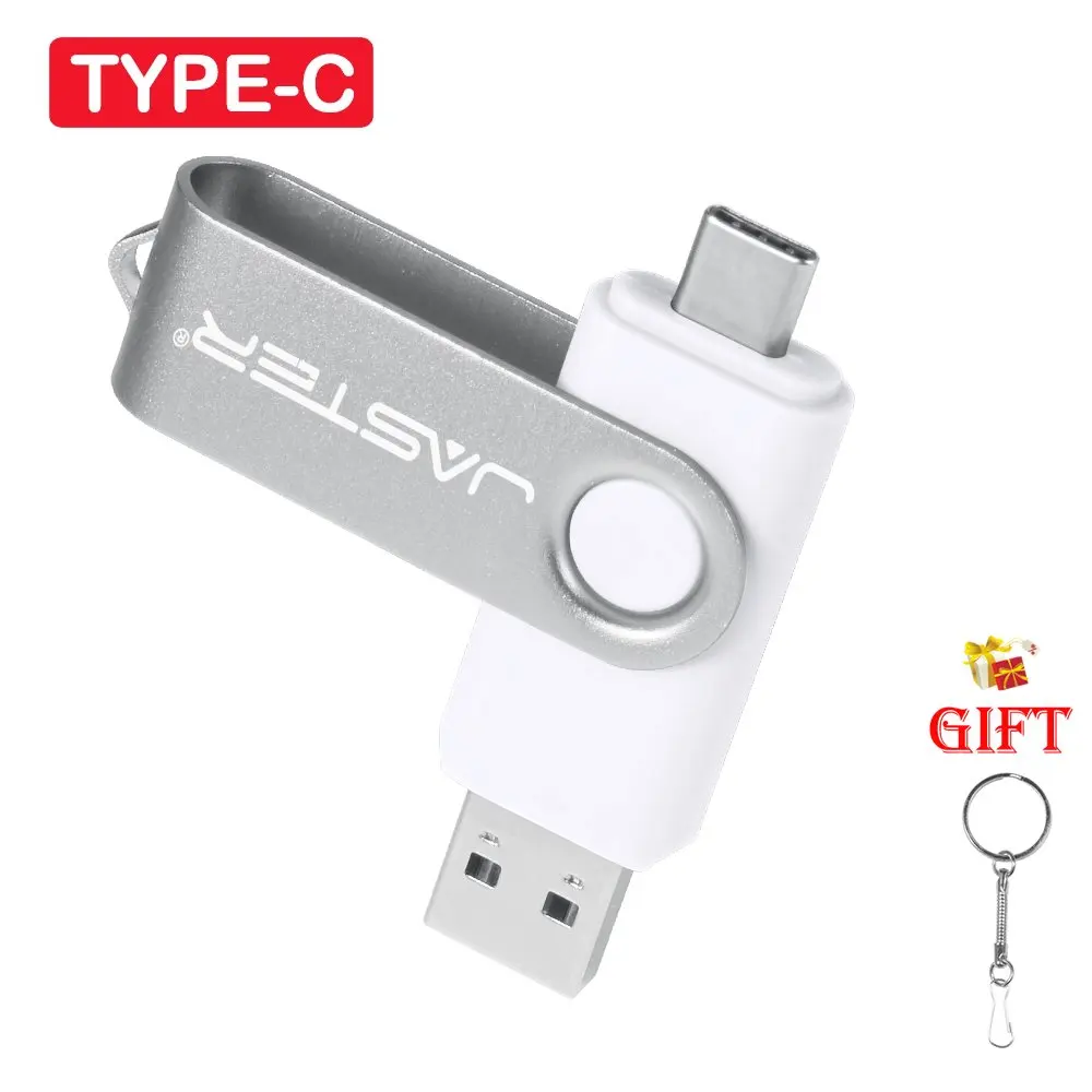 TYPE-C OTG Флеш-накопитель 64 ГБ Бесплатный Брелок USB Флэш-накопитель 32 ГБ Бесплатный Пользовательский Логотип Memory Stick Креативные Деловые Подарки Флешка 16G