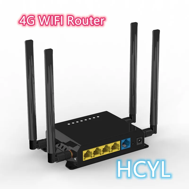 WE826 Openwrt Разблокированный 3G/4G Маршрутизатор CAT4/CAT6 150 Мбит/с Беспроводной L2TP LTE Подключаемая SIM-карта к Wi-Fi