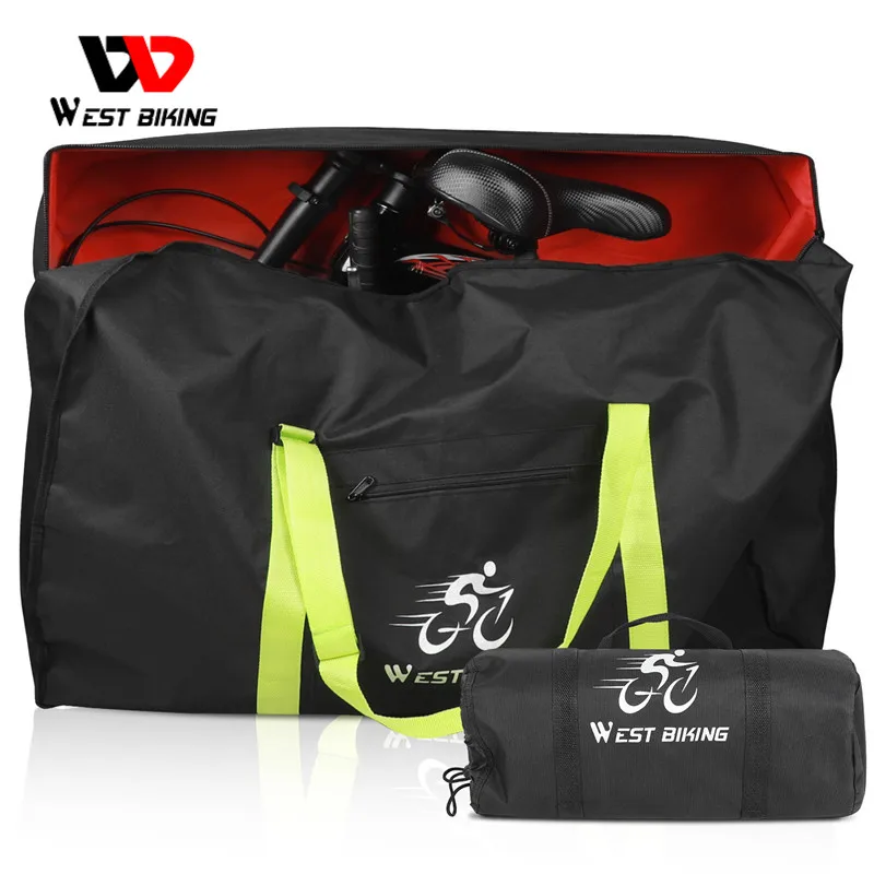 WEST Biking Чехол для велосипеда, сумка для хранения, подходит для 14/16/20/26/27,5 дюймов 700C, Складной Велосипед, Портативные Утолщенные Дорожные Сумки для переноски