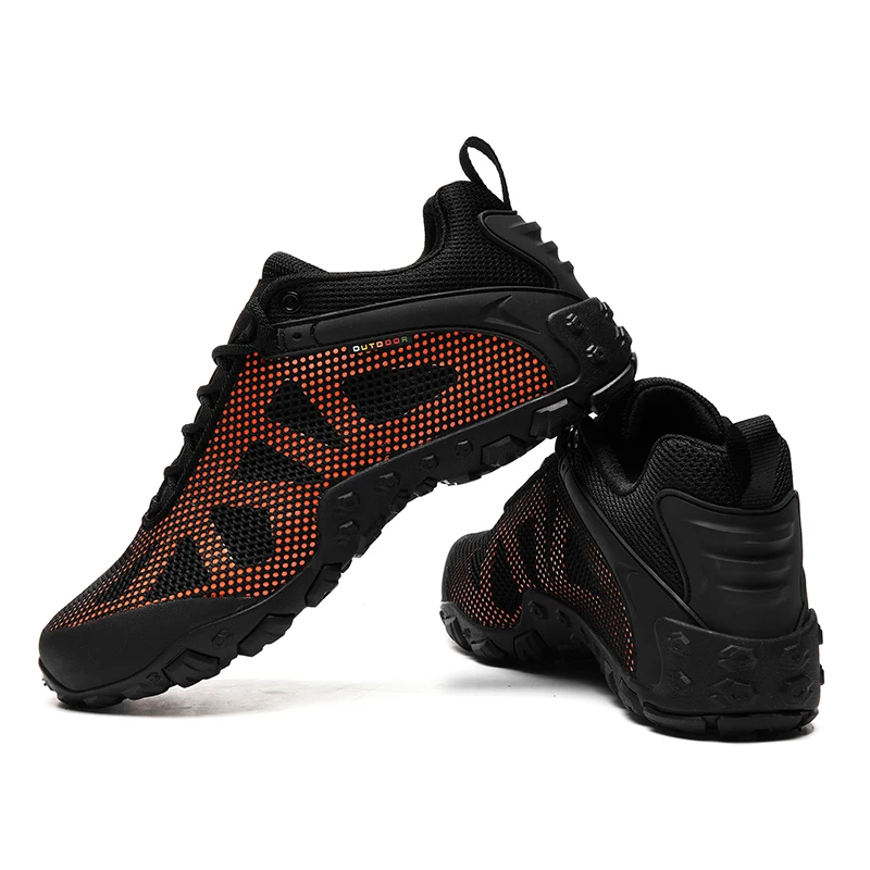Xiangguan/Мужская походная обувь, Нескользящая Дышащая Легкая Женская уличная треккинговая обувь, кроссовки для бега, Тренировочные кроссовки Унисекс, черные