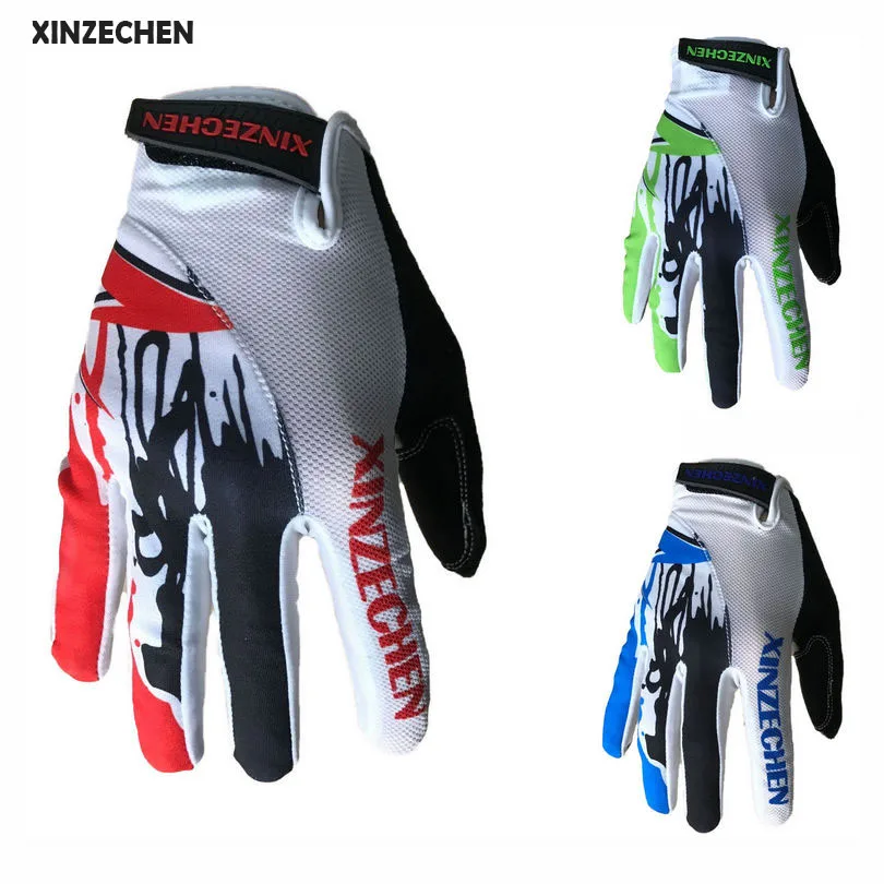 XINZECHEN/ зимние перчатки для гоночных мотоциклов с полными пальцами, велосипедные перчатки для езды на горном велосипеде, 2 цвета