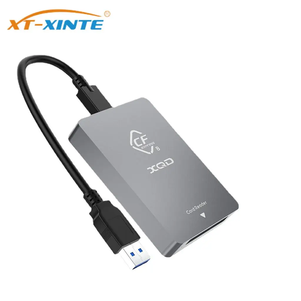 XT-XINTE CFexpress Type-B / XQD кард-ридер USB3.1 Gen2 10 Гбит/с USB-C TypeC Кард-ридер Адаптер для карт памяти для MAC OS/Window XP