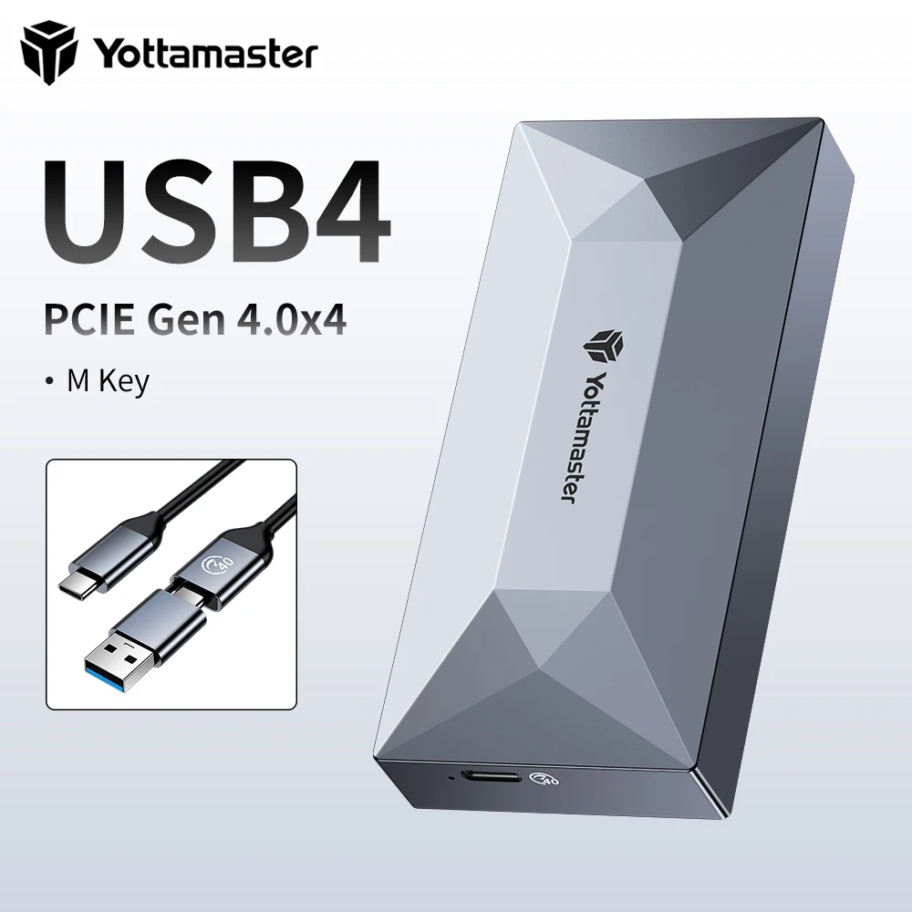 Yottamaster M.2 NVME Внешний корпус hd SSD TypeC USB3.1 GEN1 40 Гбит/с Корпус жесткого диска M.2 SSD Box