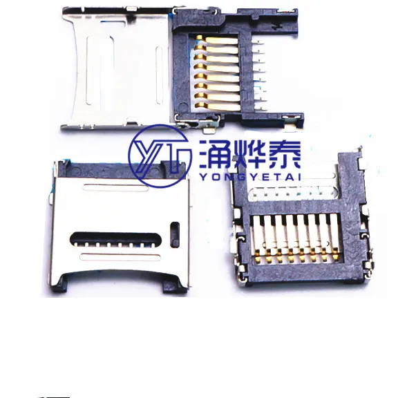 YYT TF-карта, разъем для карт памяти micro SD, 8Pin, держатель для карт памяти, раскладушка