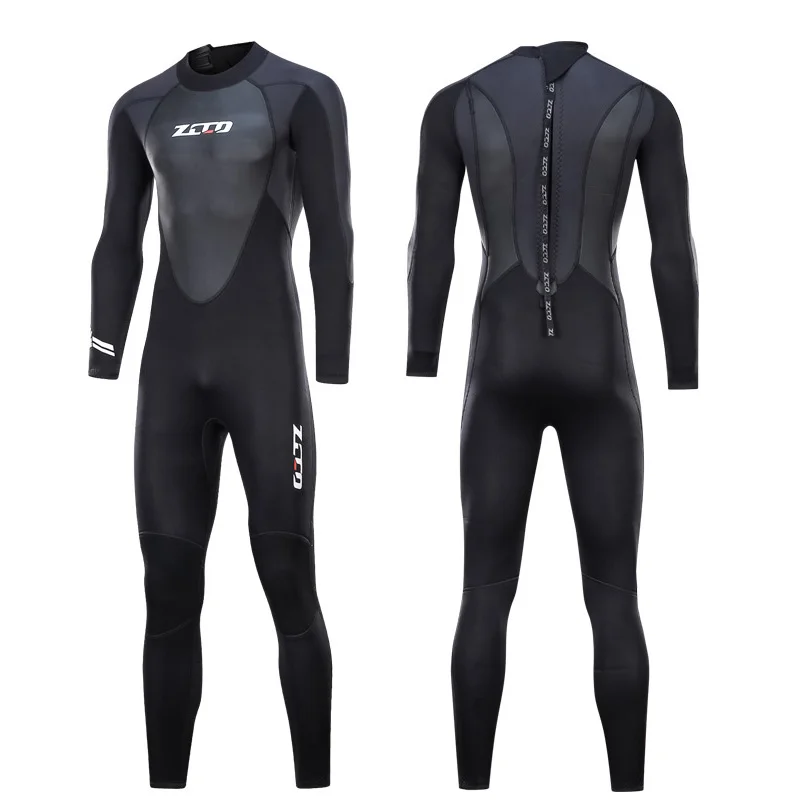 ZCCO 3 мм неопреновый костюм для подводного плавания с аквалангом, мужской женский термальный гидрокостюм, купальник для подводной охоты, подводного плавания, цельный костюм для серфинга
