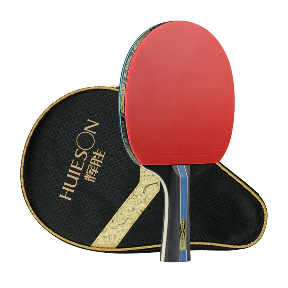 Абсолютно Новый комплект ракеток для настольного тенниса, подходящий для начинающих, Дерево + резина, удобная ручка, умеренная эластичность