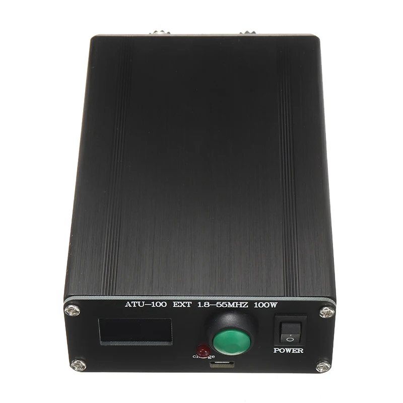 Автоматический Антенный тюнер ATU100 100 Вт 1,8-50 МГц 0,96-дюймовый OLED-дисплей, мини-антенный тюнер с корпусными коммуникационными антеннами