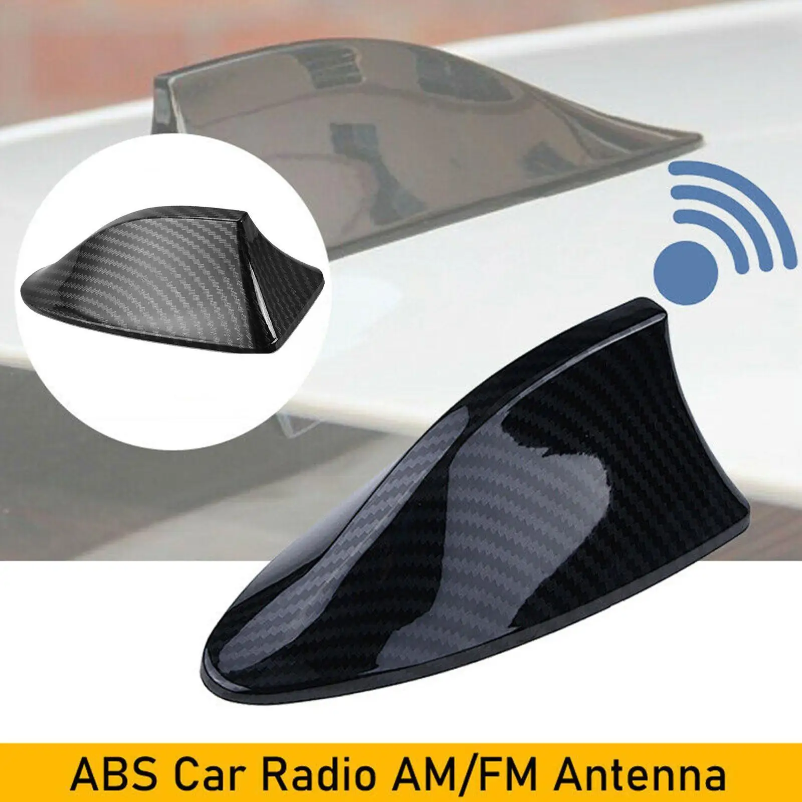 Автомобильная антенна в виде Акульих плавников С функцией приема сигнала, Автомобильный Рисунок, Плавник для выпечки, Хвост, Антенна для укладки AM / FM, Волокно, Карбоновый лак