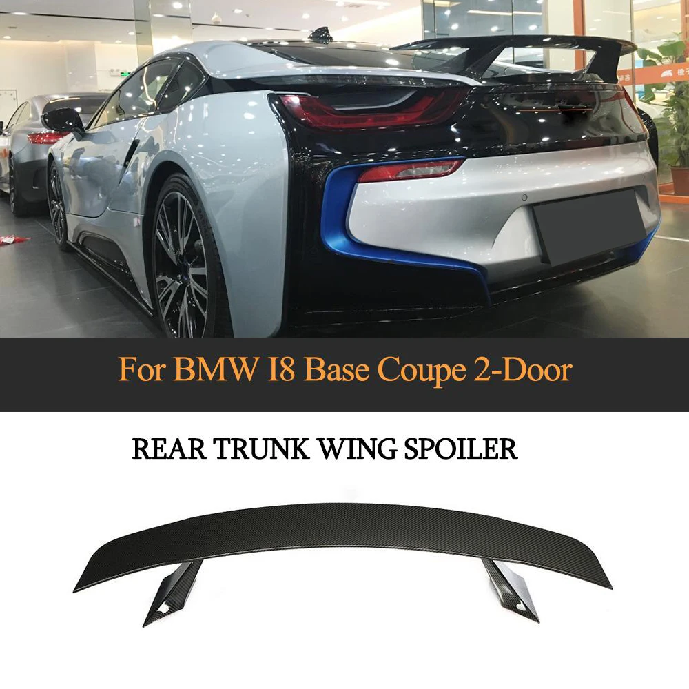 Автомобильный задний спойлер, крыло для BMW i8 2014-2018, автомобильный спойлер из углеродного волокна, заднее крыло багажника, крышка багажника, губа