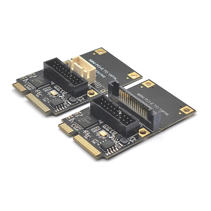 Адаптер Mini PCI-E для USB3.0 Riser Card MINI PCI-Express для 19pin USB3.0 Карта расширения Sata 15pin/4Pin Power