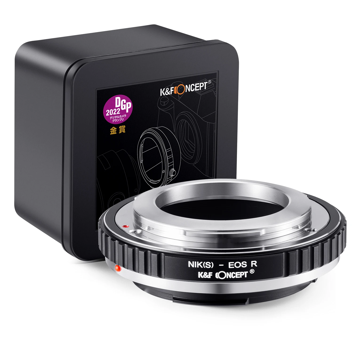 Адаптер для объектива K & F Concept для объектива Nikon S Mount к камере Canon EOS R RF RP R3 R5 R50 R6 R6II R7 R8 R10 R100