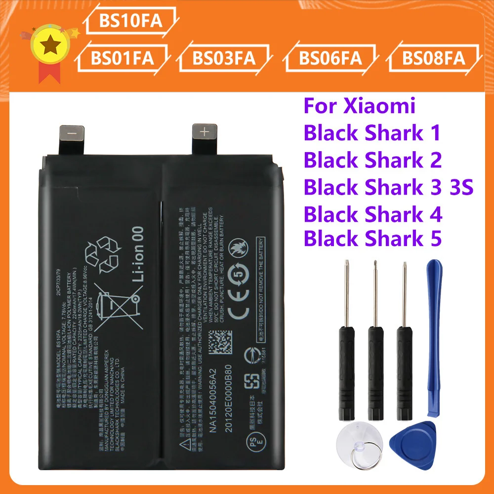 Аккумулятор телефона BS08FA BS10FA BS06FA BS03FA BS01FA для Black Shark 1 2 5 4 PRO 3 3S Black Shark Helo Сменный Аккумулятор