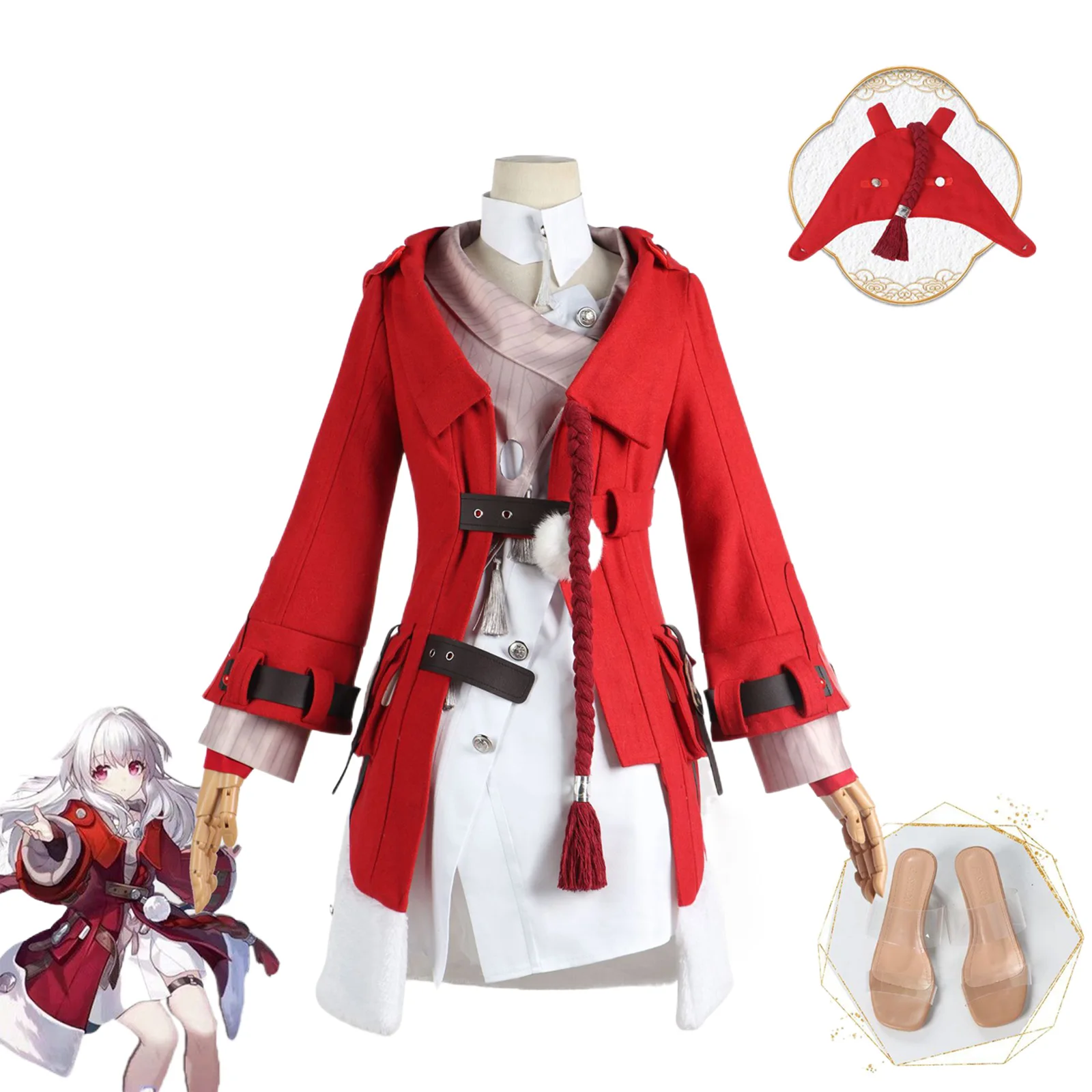 Аниме игра Honkai: Star Rail Clara, косплей, костюм для девочек, повседневная одежда для взрослых, красные толстовки, блузка для Хэллоуина, Карнавальная вечеринка