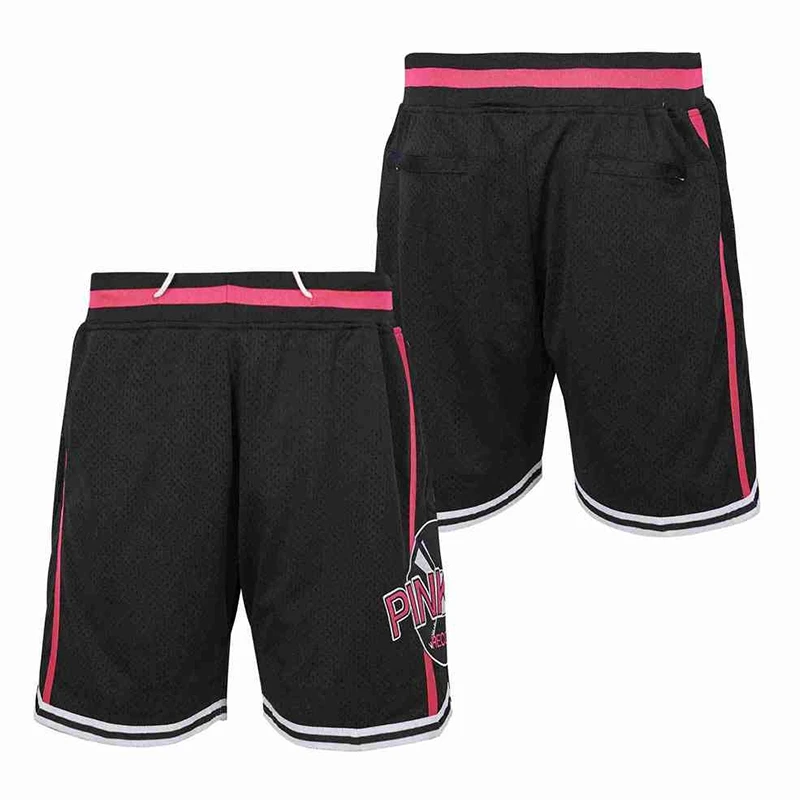 Баскетбольные шорты В следующую пятницу Pinkys Record Shop Розовые Спортивные шорты с вышивкой на молнии Пляжные Брюки с четырьмя карманами Новинка 2023 года